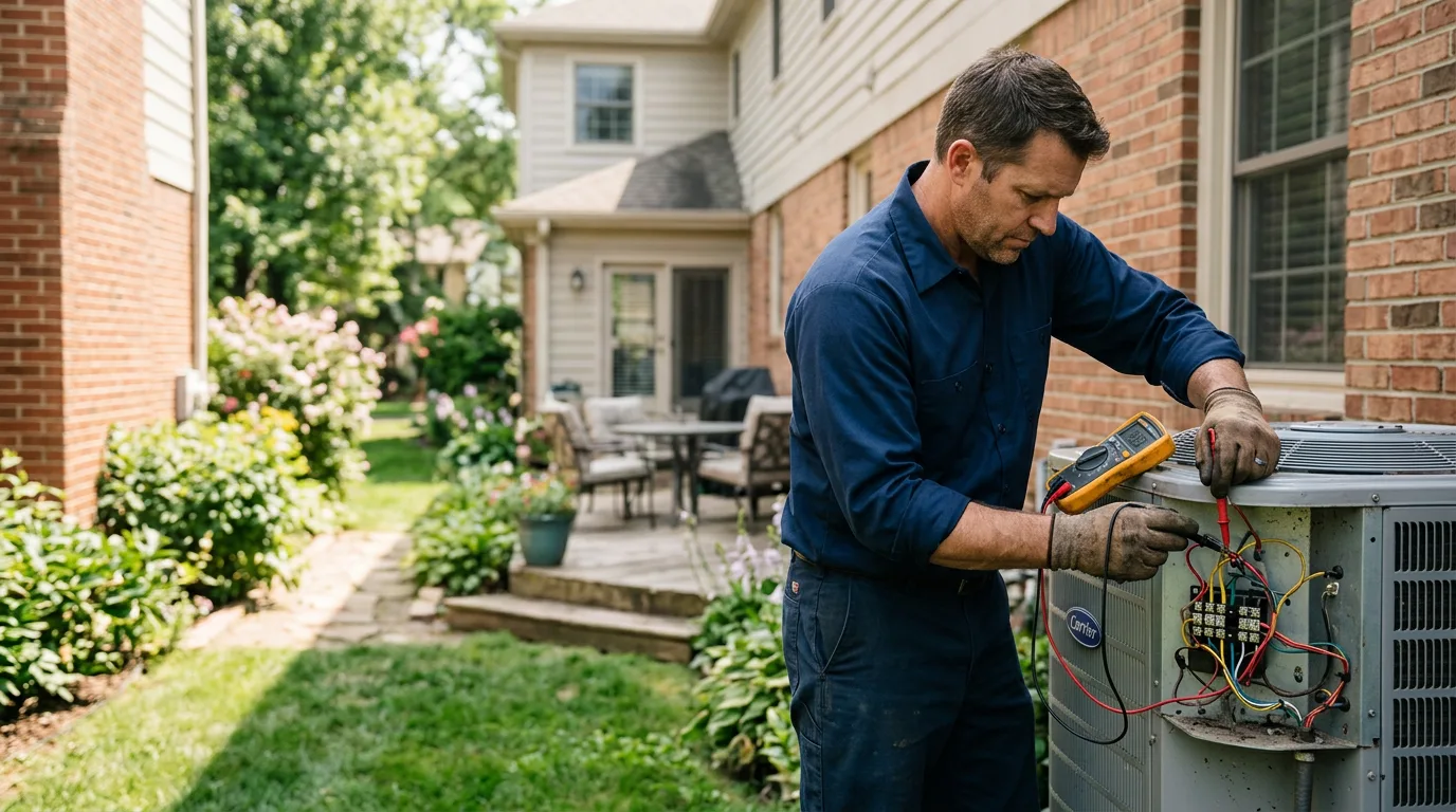 HVAC technician working near Mcclelland, IA